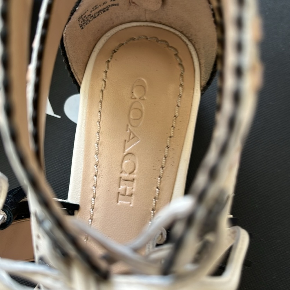 Coach Via W Demi Wedge MXM sandal 7.5 - Picture 5 of 6